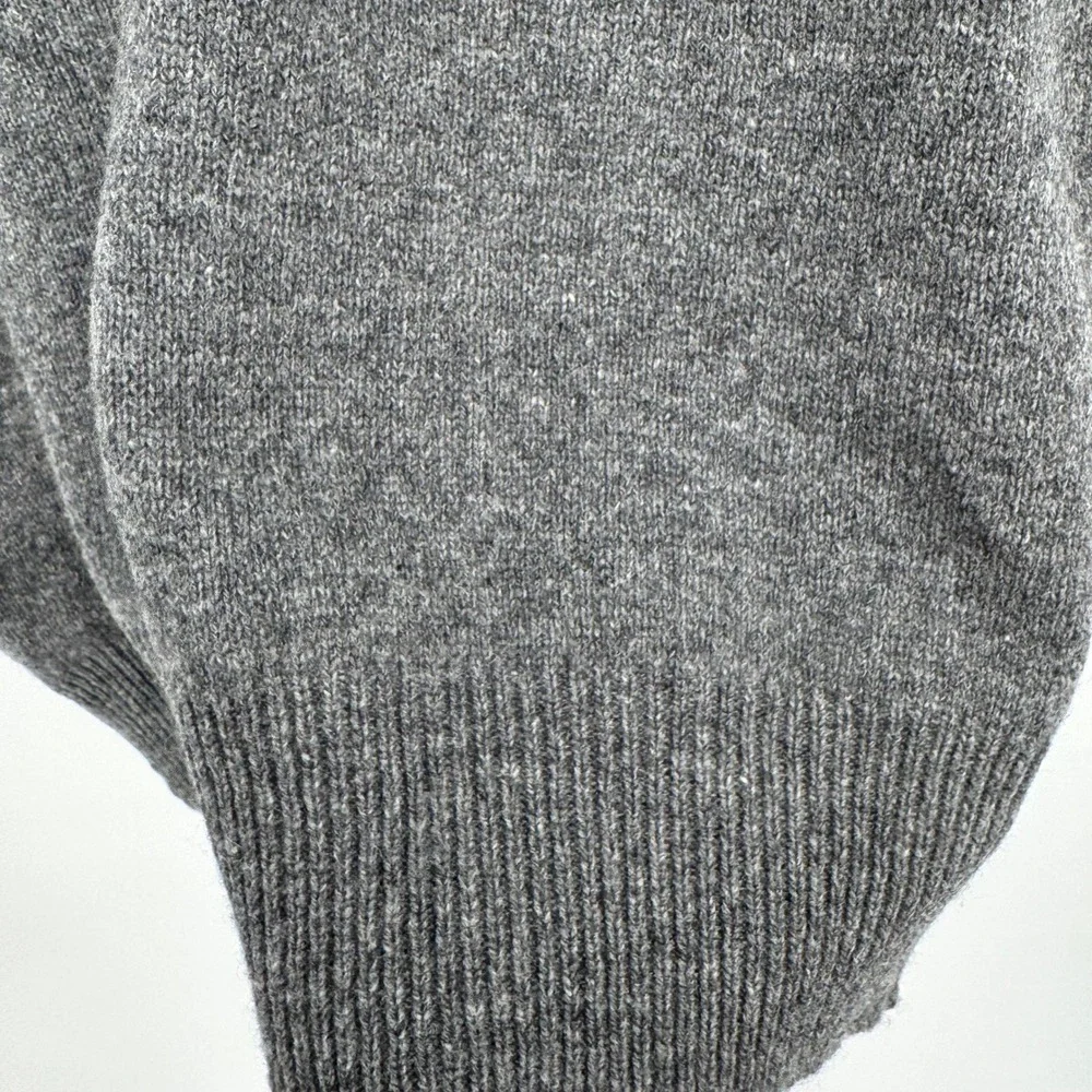 Parker of Vienna Charcoal Gray Lambswool V-Neck Sweater Vest Mens XL‎
